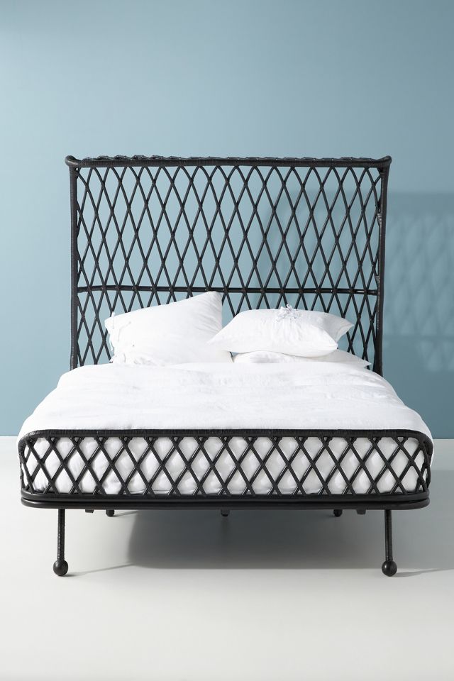 Pari Curved Rattan Bed Anthropologie