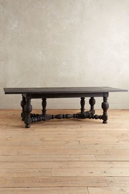 Sculpted Oak Dining Table