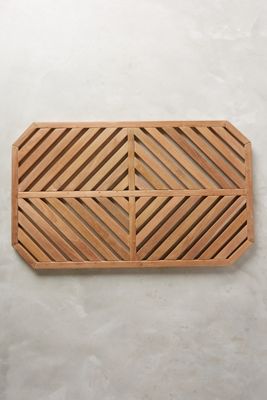 Teak Slat Bath Mat