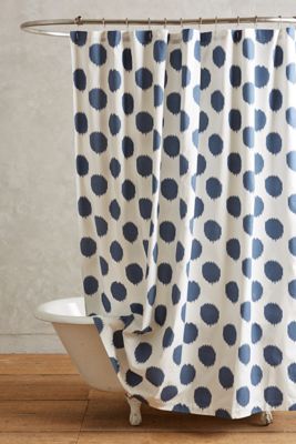 Ikat Dot Shower Curtain