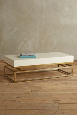 Lacquered Rectangular Coffee Table