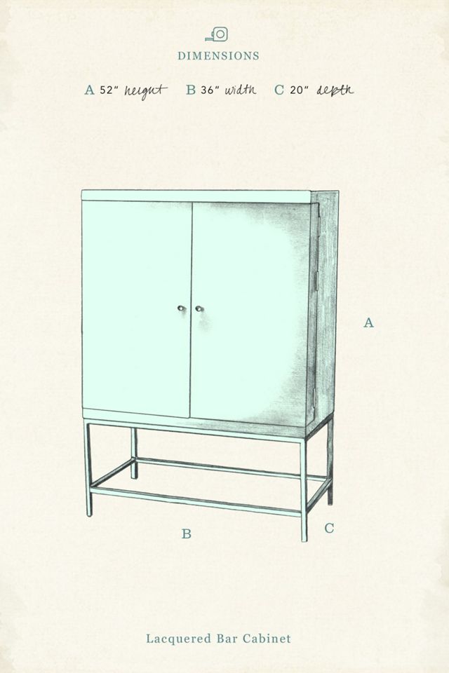 Lacquered Bar Cabinet #4