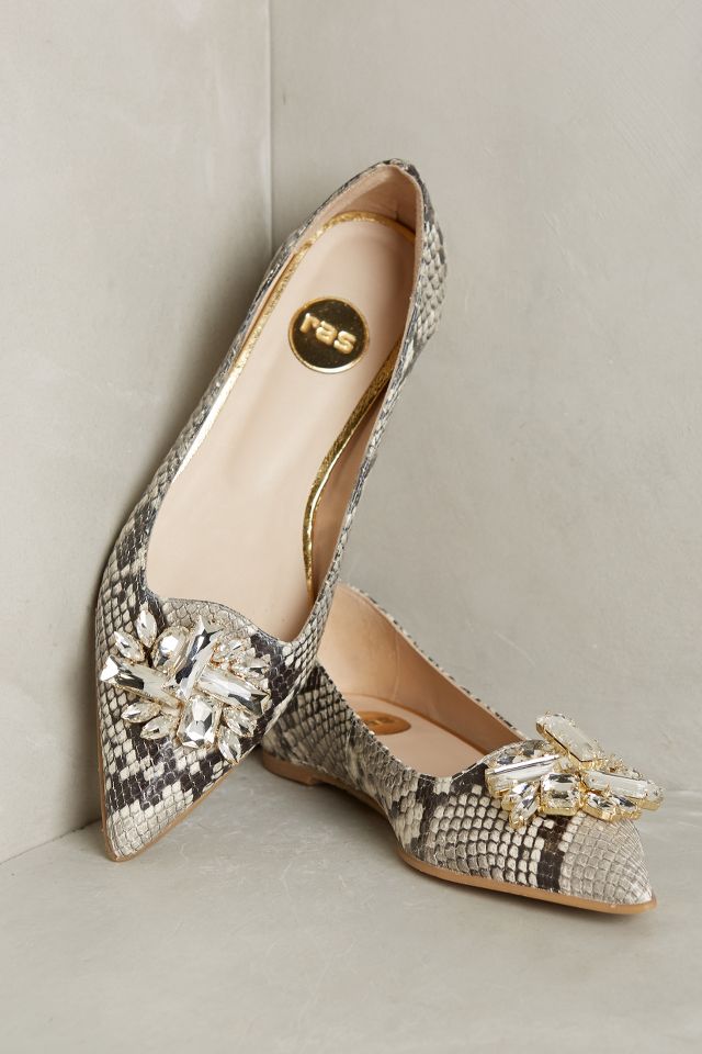 Jeweled flats best sale