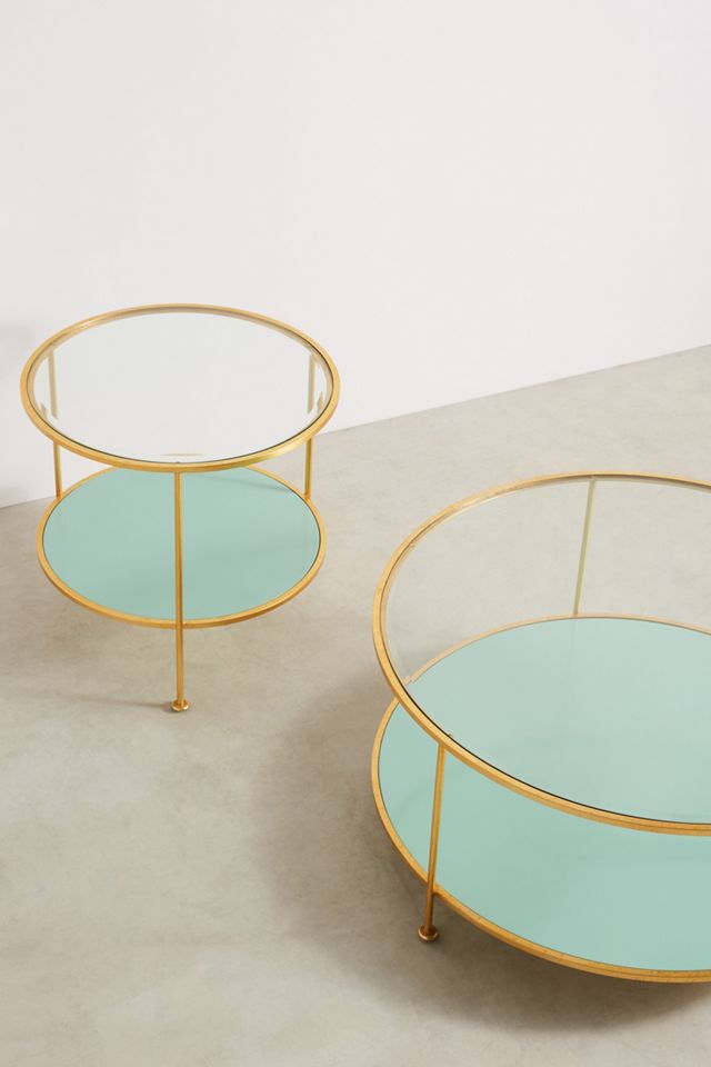 Lacquered Round Side Table #3