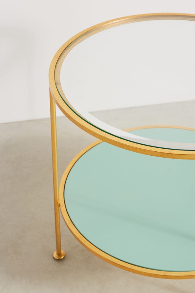 Lacquered Round Side Table #1