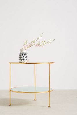 Lacquered Round Side Table