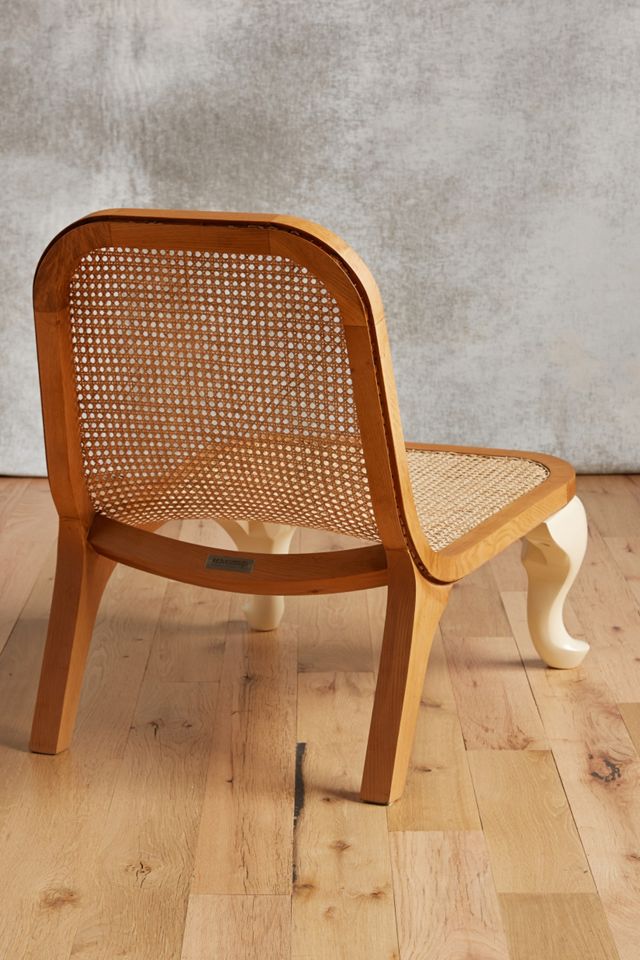 Woven Cane Lounge Chair #1
