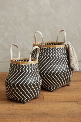 Zigzag Stripe Baskets