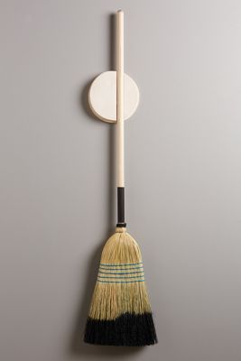 Poplar Broomstick Holder