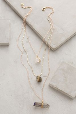 Stacked Stone Necklace