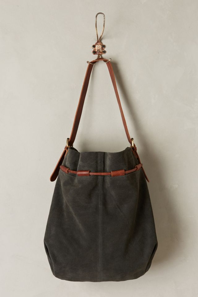 Cascadia Suede Bucket Bag #1