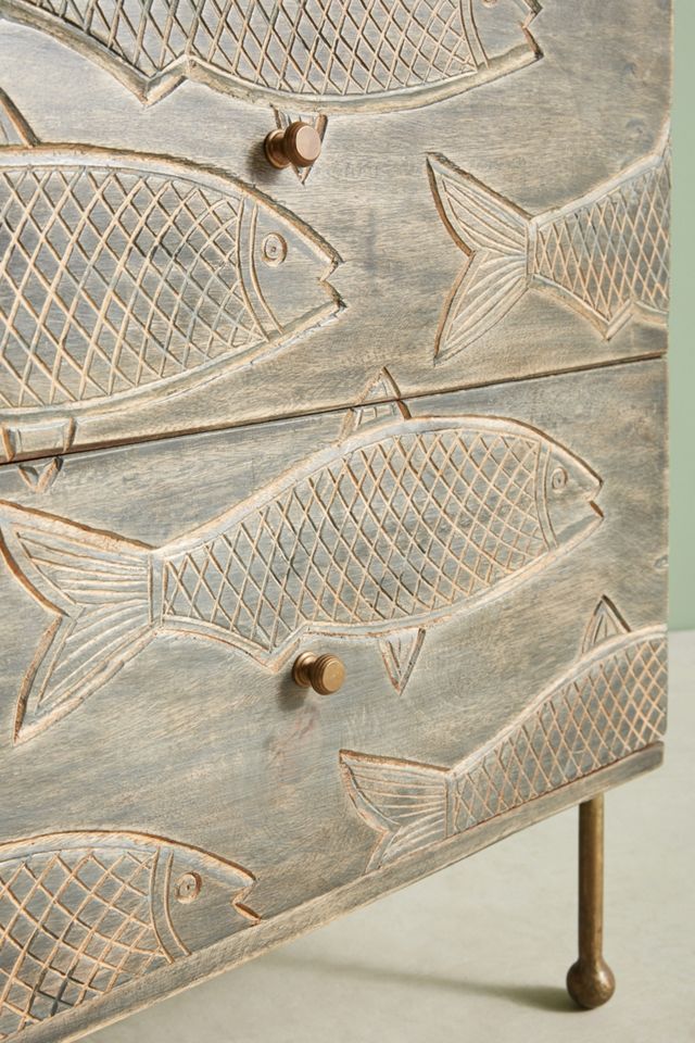Handcarved Streamlet Nightstand #3