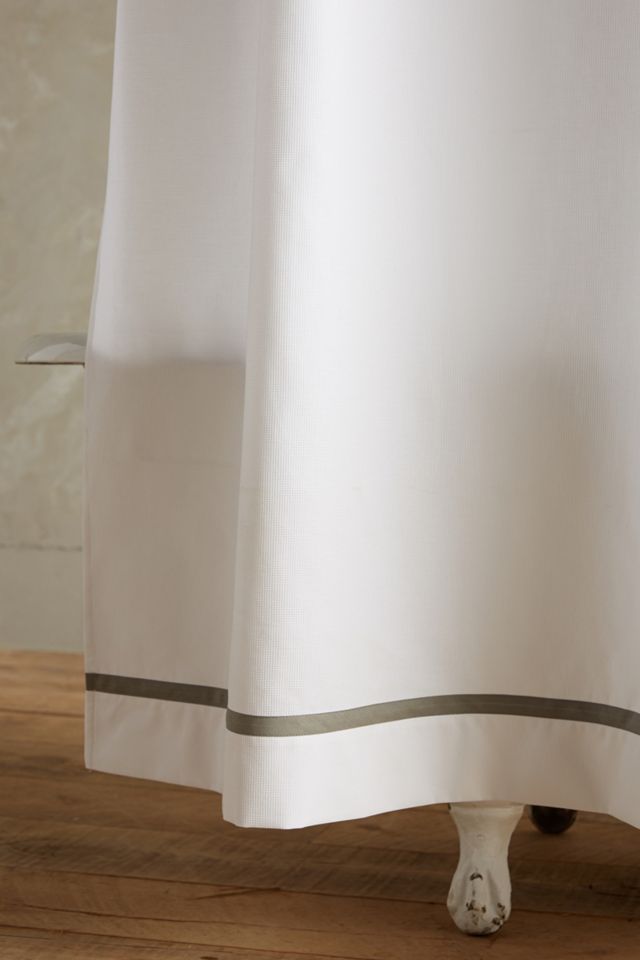 Peacock Alley Pique Tailored Shower Curtain #1