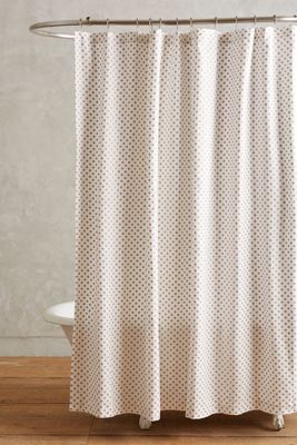 Metallic Pixel Shower Curtain