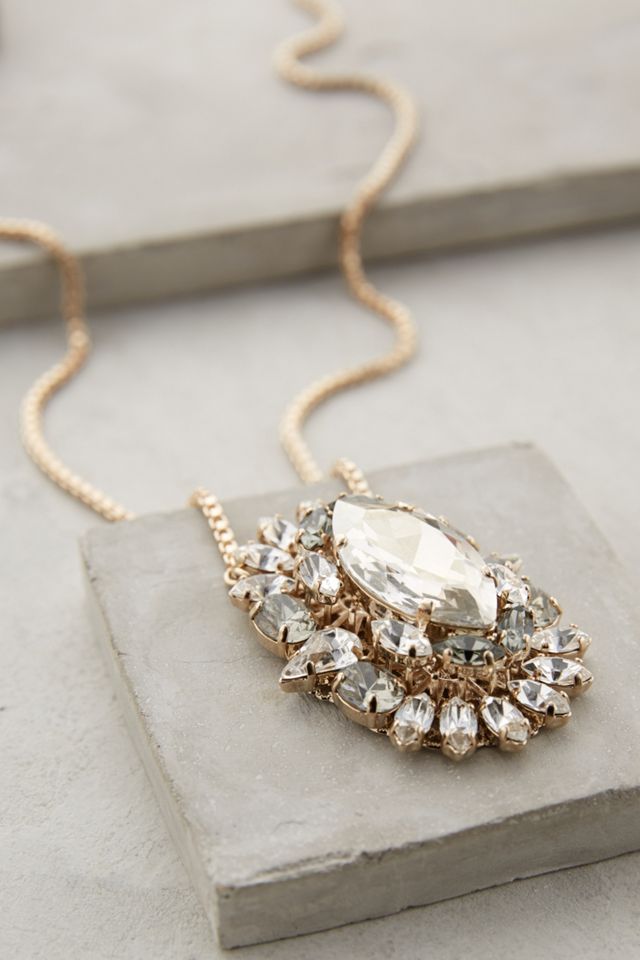 Crystal Cluster Pendant Necklace #2