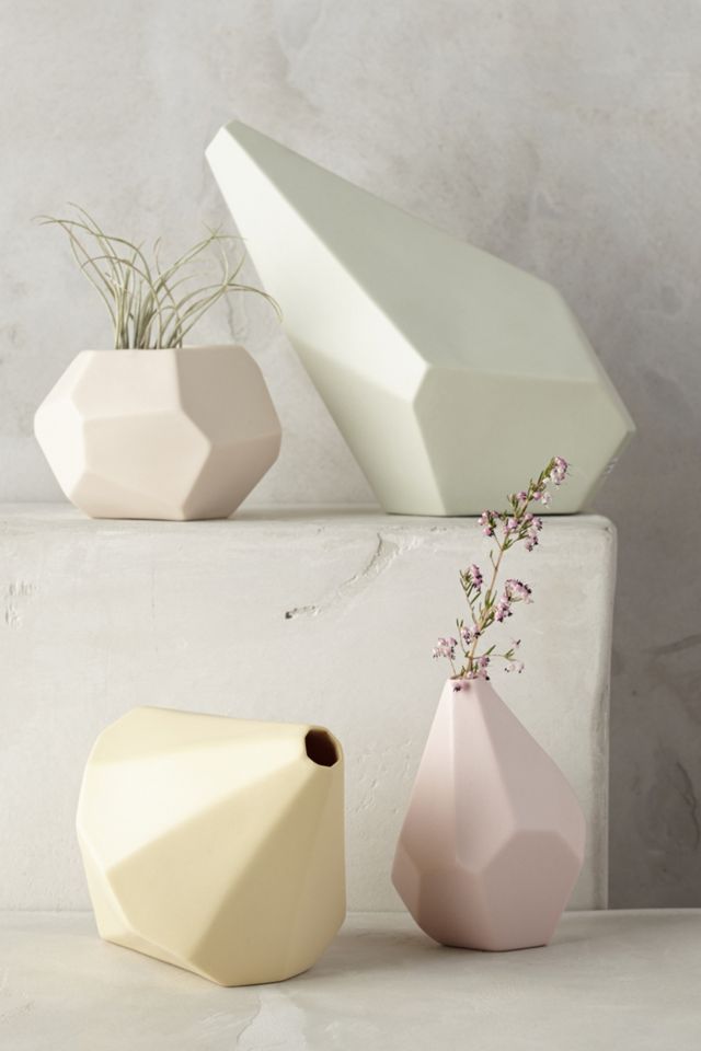 Faceted Ceramic Vase #2