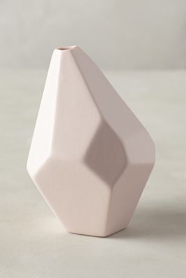 Faceted Ceramic Vase