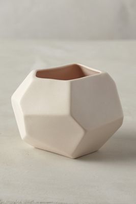 Faceted Ceramic Vase