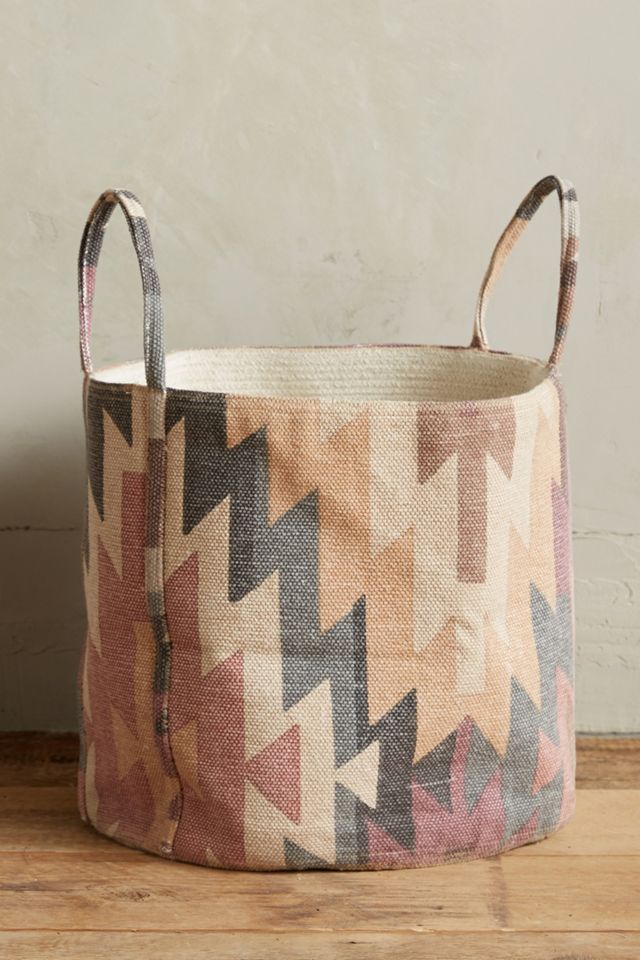 Handpainted Dusk Basket #1