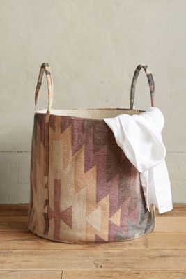 Handpainted Dusk Basket