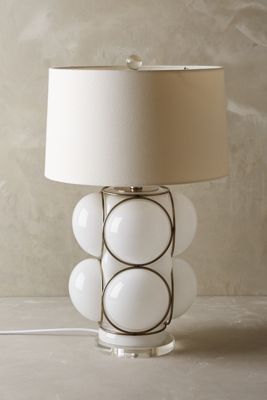 Lathered Glass Lamp Ensemble