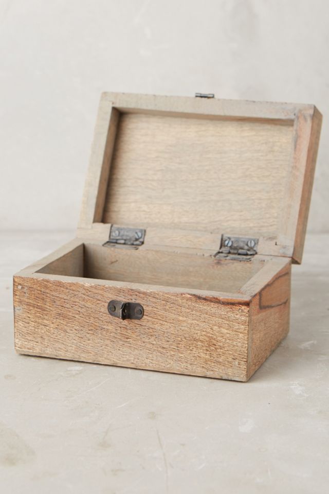 Carved Wood Jewelry Box #3