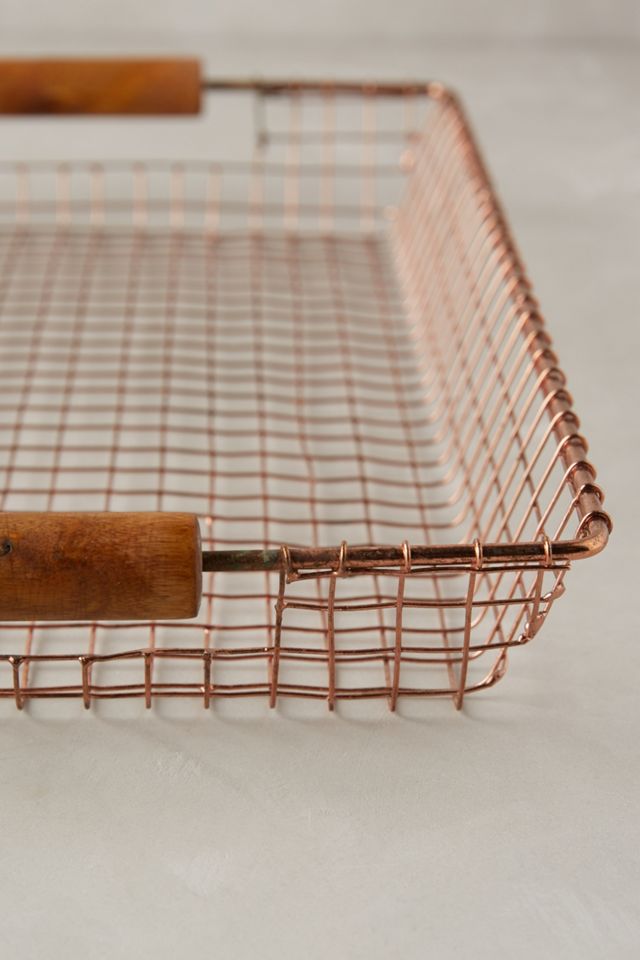 Rosy Wire Basket #2