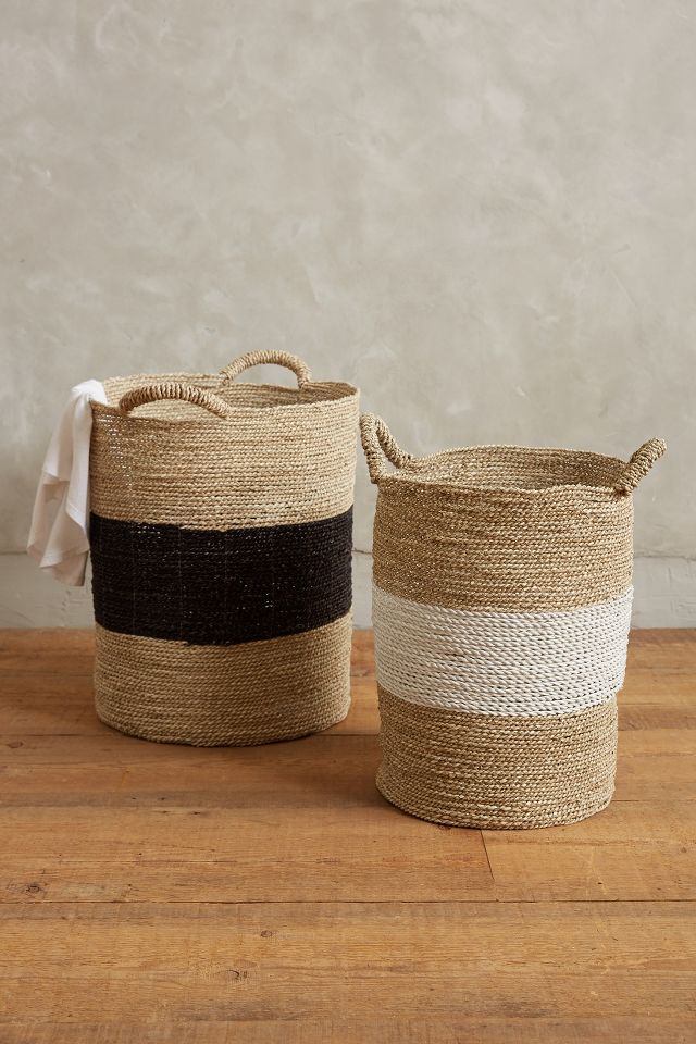 Banded Seagrass Baskets 