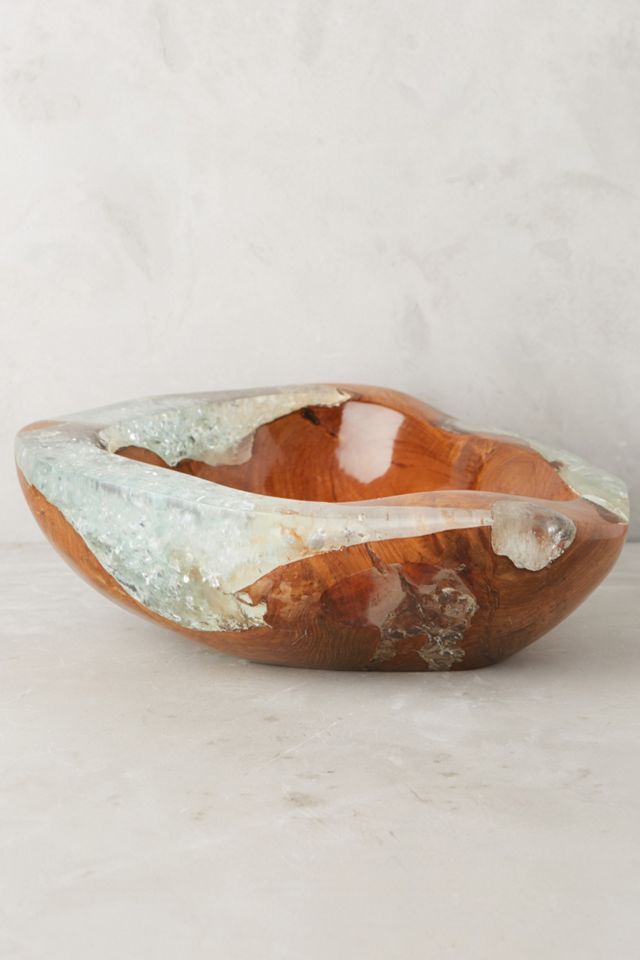Teak And Resin Bowl #1