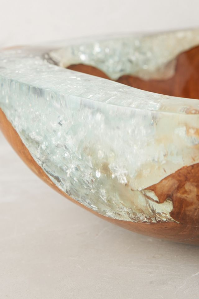 Teak And Resin Bowl #2