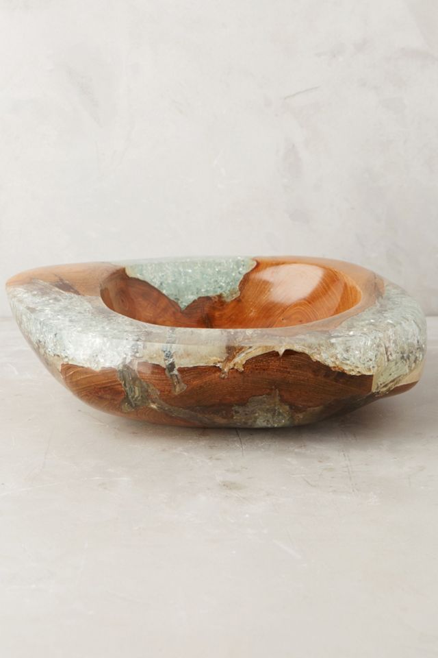Teak And Resin Bowl #3