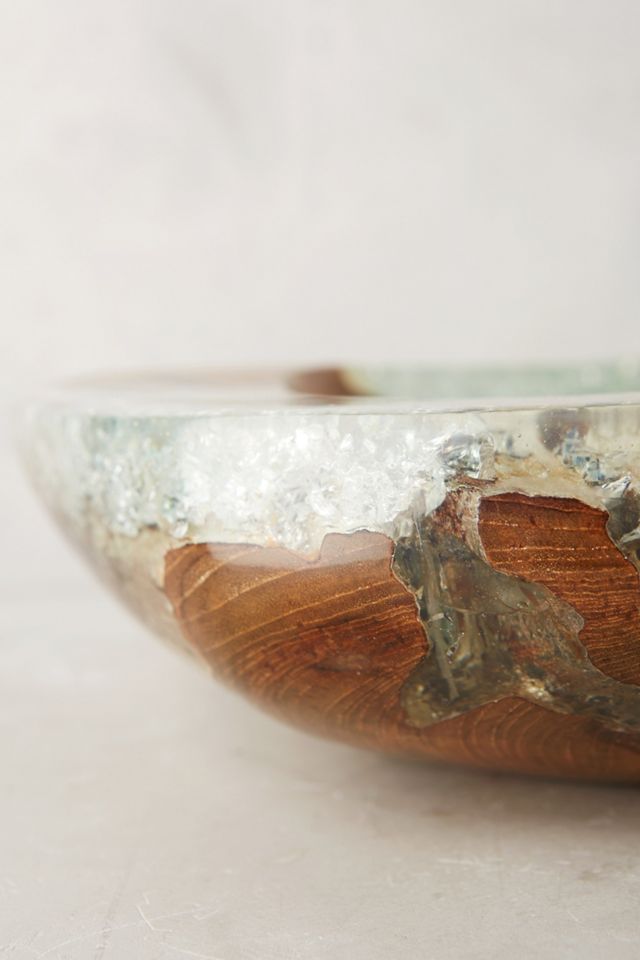 Teak And Resin Bowl #4