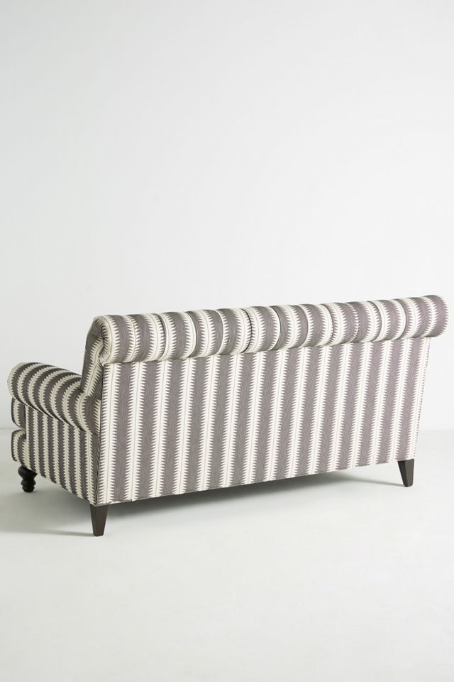 Suren-Striped Fan Pleat Sofa #3