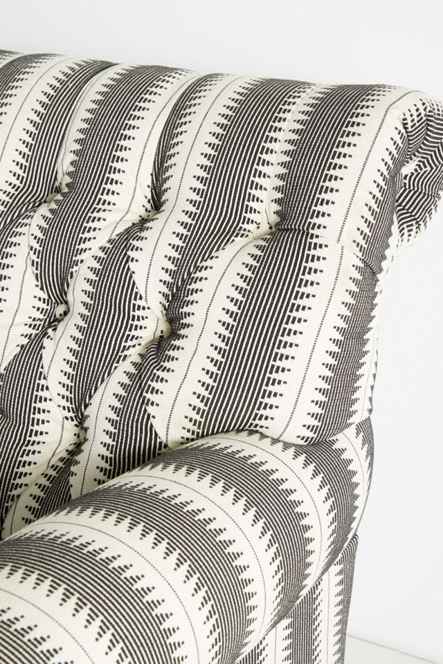Suren-Striped Fan Pleat Sofa #5