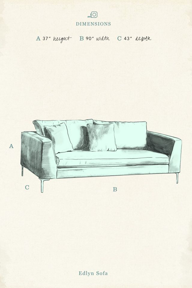 Velvet Edlyn Sofa #3