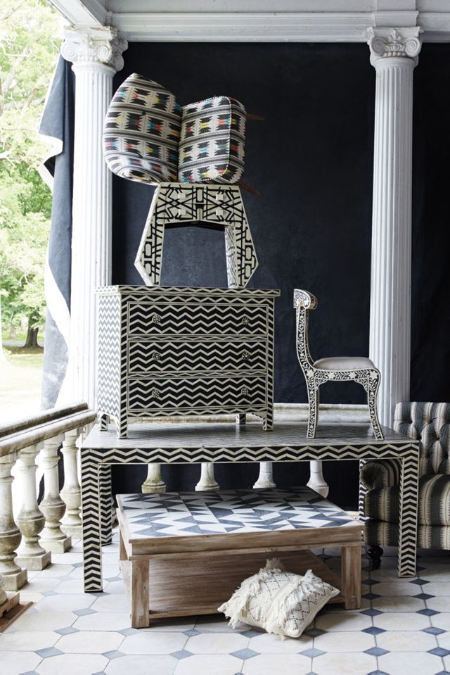 Deco Inlay Nightstand #4