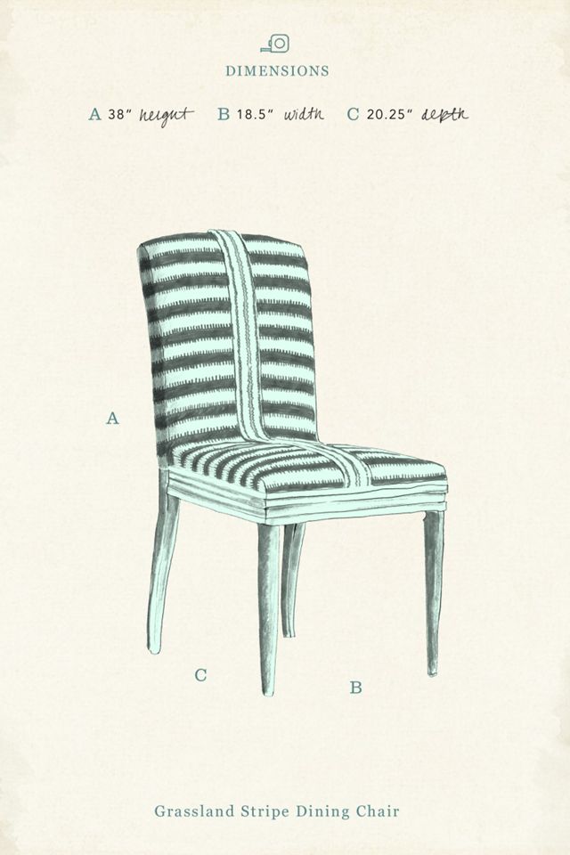 Grassland Stripe Dining Chair #11