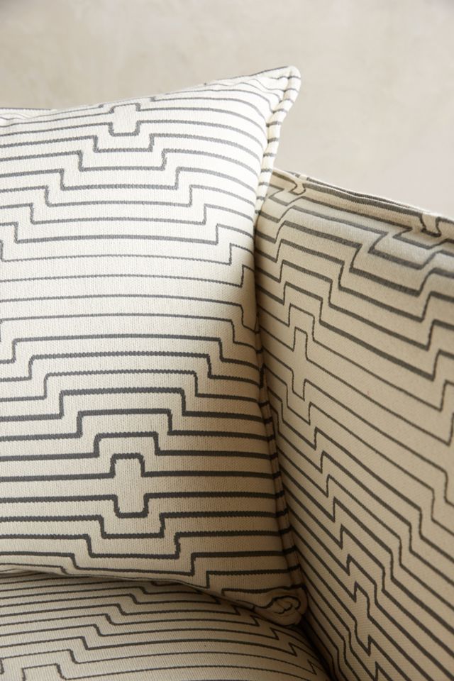 Striped Carlier Slipcover Settee #2