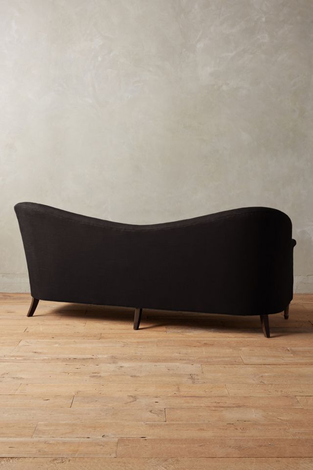 Linen Pied-A-Terre Sofa, Hickory #2