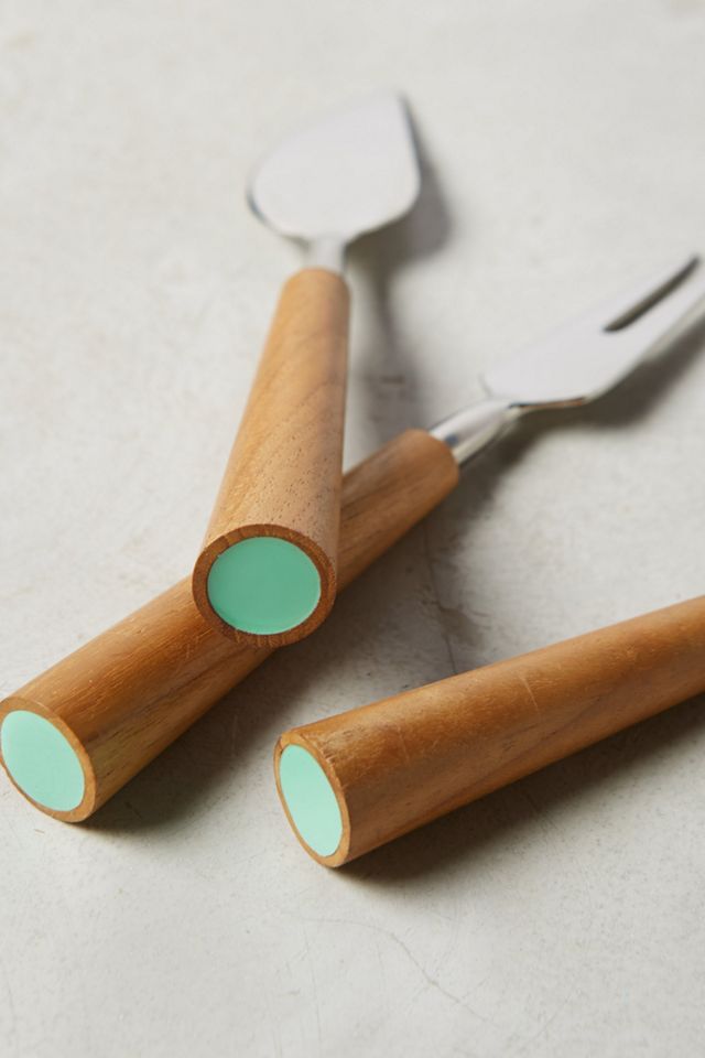 Color-Capped Cheese Knives #1