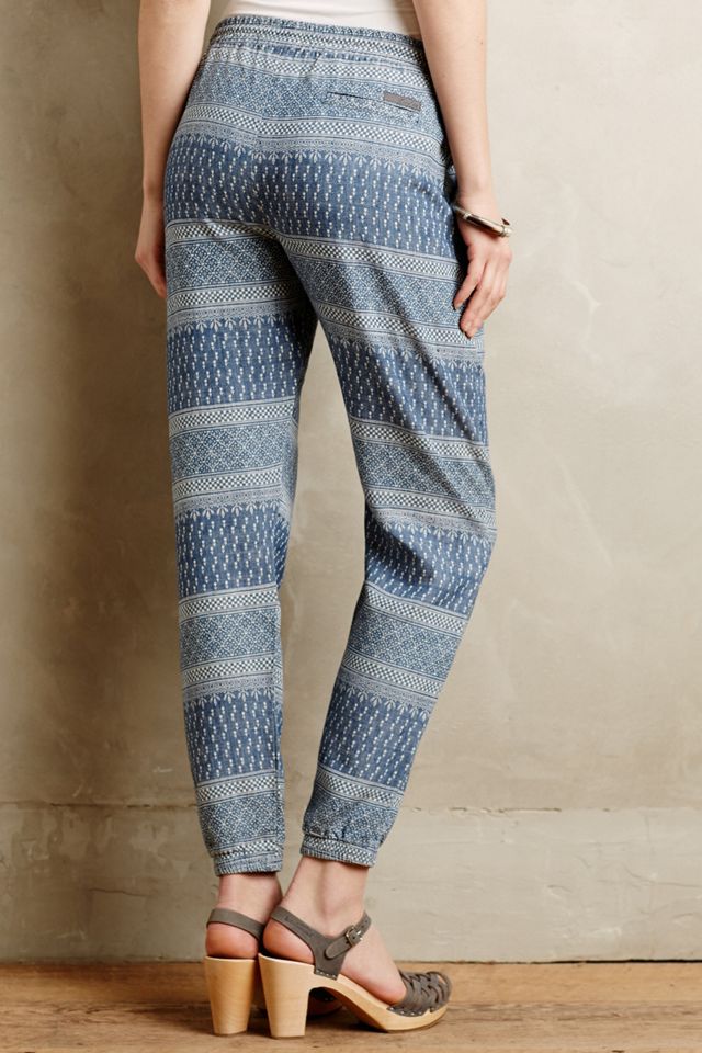 Mosaic Chambray Joggers #2