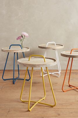Threaded Button Side Table