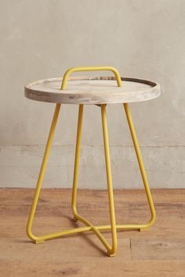Threaded Button Side Table