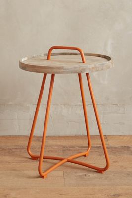 Threaded Button Side Table