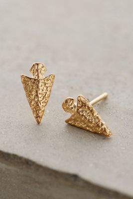 Hammered Arrowhead Earrings