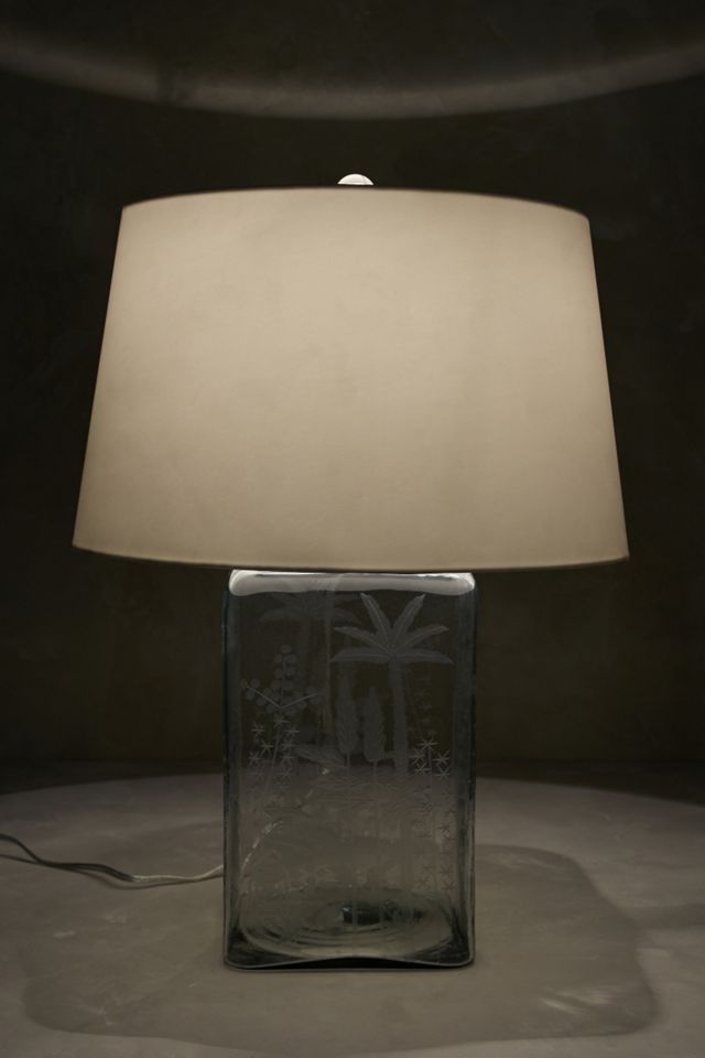 Etched Jar Lamp Ensemble #1