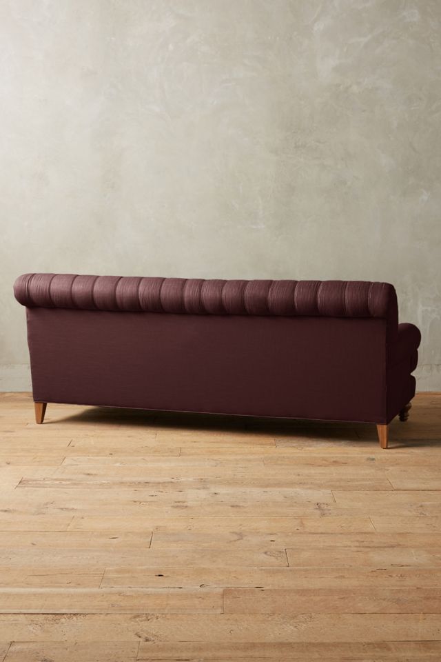 Linen Fan Pleat Sofa #2