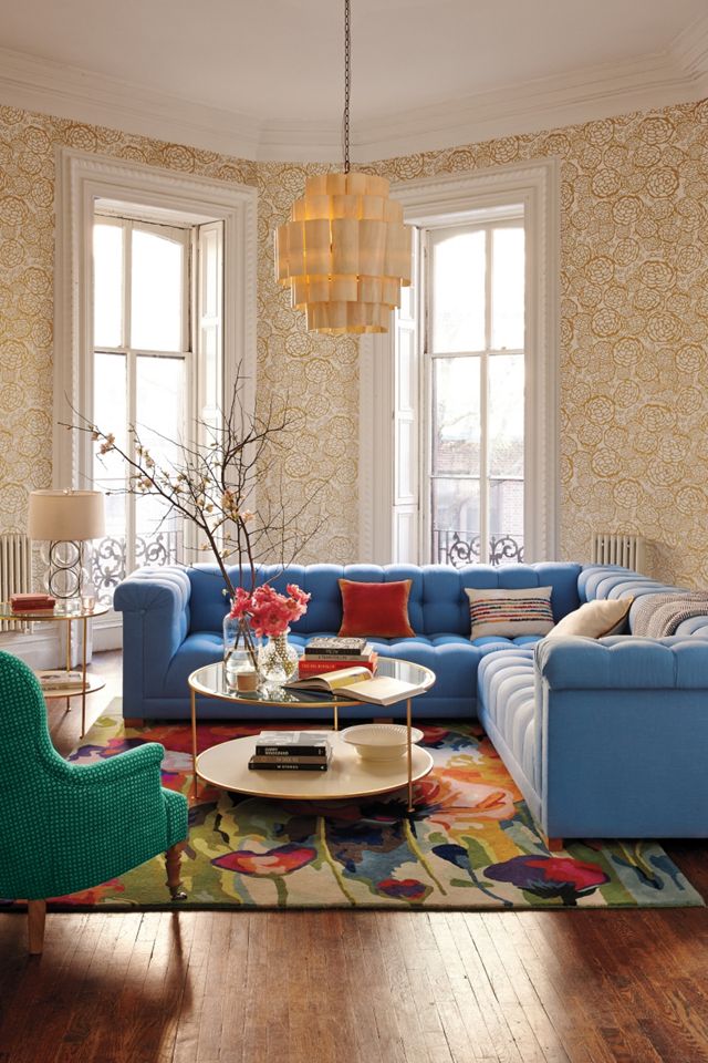 Tufted Brilliant Poppies Rug #3