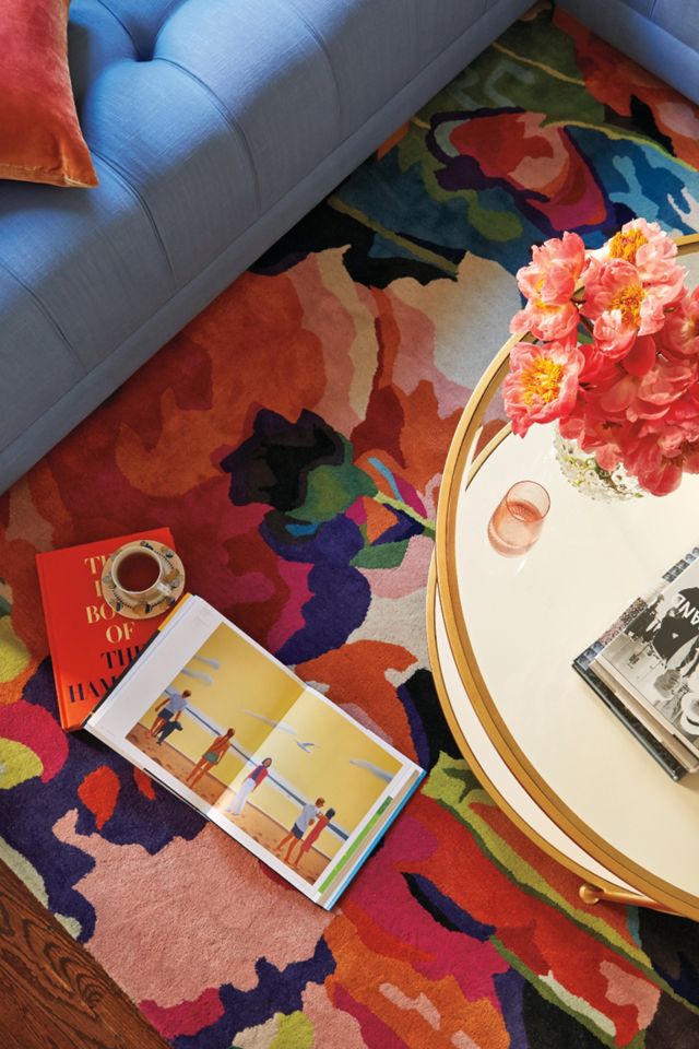 Tufted Brilliant Poppies Rug #4