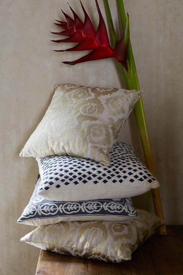 Metallic Ikat Pillow  #1